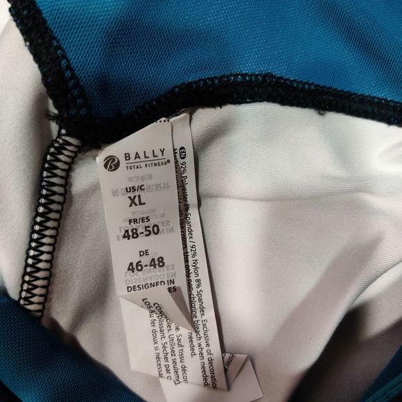 Bally Blue Ivy Floral Slimtek Ankle Leggings NWT - Picture 8 of 8